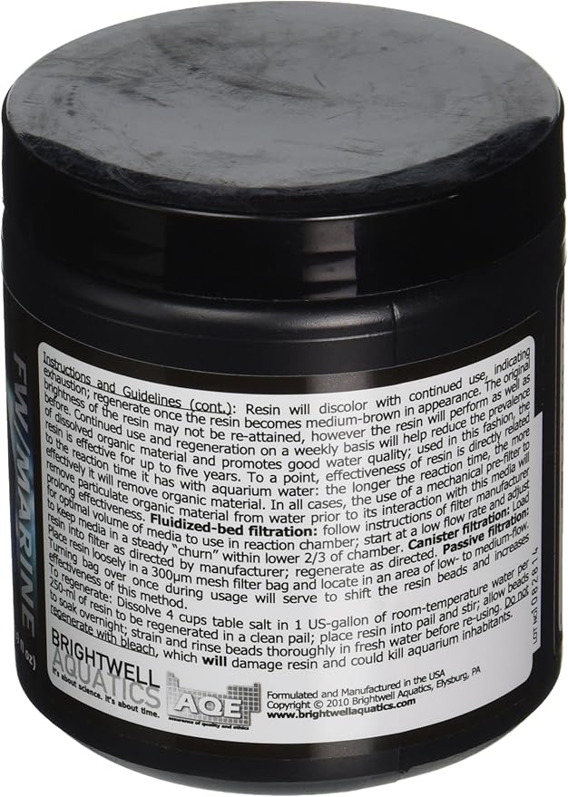 Brightwell Aquatics ABAORGR500 Organit-R Resin Filter Media for Aquarium, 16.9 fl. oz., 500-ml