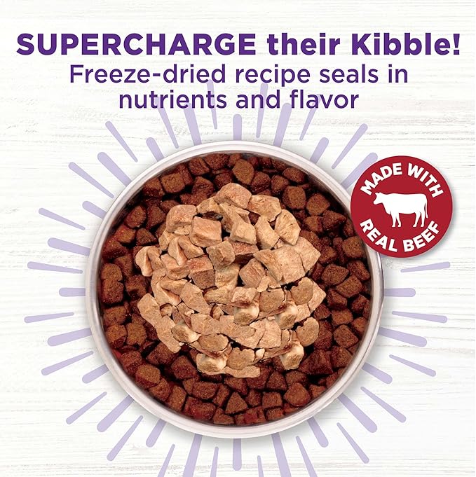 Wellness Bowl Boosters Bare Freeze Dried Dog Beef Food Topper for Small, Medium, and Large Breeds, Grain Free, Natural, 4 oz Bag