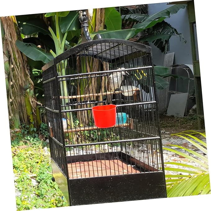 BESPORTBLE 4pcs Thickened Hanging Bird Cage Cups Removable Feeding Bowls for Small Animals Easy Install Watering Tool for and Birds Optimal Capacity
