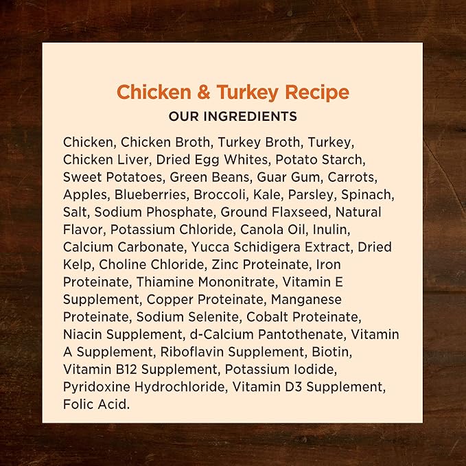 Wellness CORE Hearty Cuts Adult Canned Wet Dog Food, Grain Free, Natural, Chicken and Turkey Recipe, 12.5 oz, Pack of 12 Cans