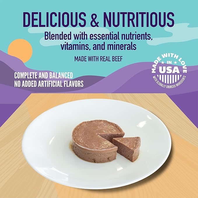 A Strong Heart Wet Dog Food Cups, Porterhouse Steak Flavor - 3.5 oz Cups (Pack of 12), Made in The USA with Real Beef