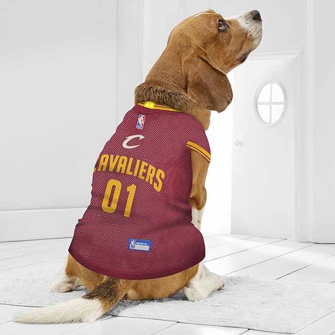 NBA CLEVELAND CAVALIERS DOG Jersey, Small - Tank Top Basketball Pet Jersey