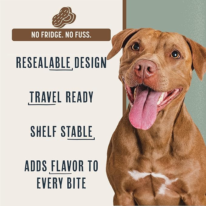 BEAUMONT BASICS Flavors Dog Food Topper, Freeze-Dried, Grain-Free, (3 Pack), 3.1 oz - Peanut Butter Recipe