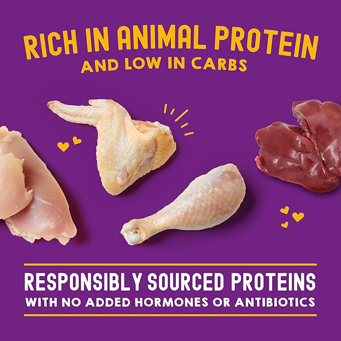 Stella & Chewy's Carnivore Cravings Wet Cat Food - Premium Pouches - Grain Free, High Protein Chicken & Chicken Liver - Perfect For Pickey Eaters - Complete Meal or Topper (2.8 oz, 24 Pack)