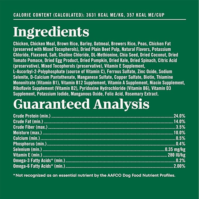 Nutro Natural Choice Dry Dog Food, Adult Dog Dry Food Chicken and Brown Rice Recipe, 36 lb. Bag