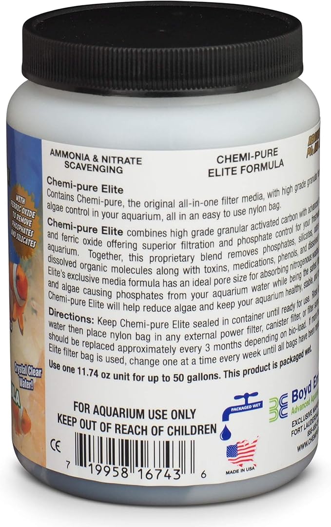 Boyd Enterprises ABE16743 Chemipure Elite for Aquarium, 11.74-Ounce