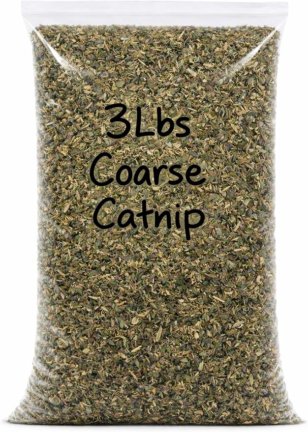 Course Cut Bulk Canadian Catnip, 3 Lbs. (54 Cups) For Cats & Kittens, Interactive Cat-Nip Play Treats