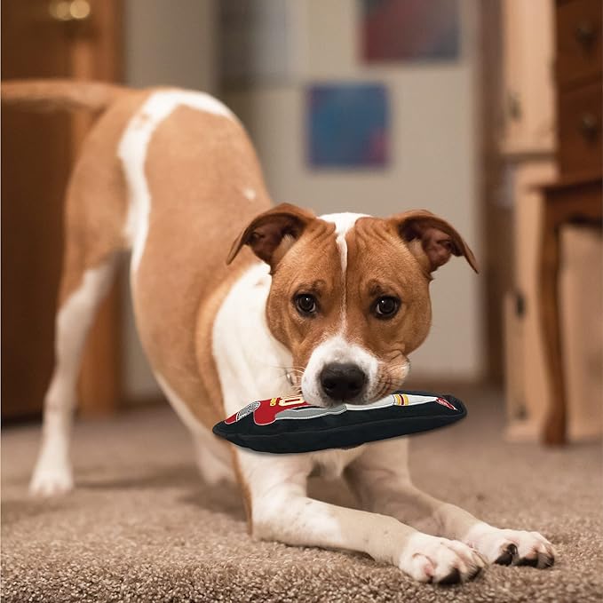 The 1st Ever Tough but Smooth Dog Toy NFL Kansas City Chiefs Football Athletes Player Tough Pet Toy. A Premium Quality Doggie Toy with Built-in Squeaker. Sports Fans Favorite Chew Toy