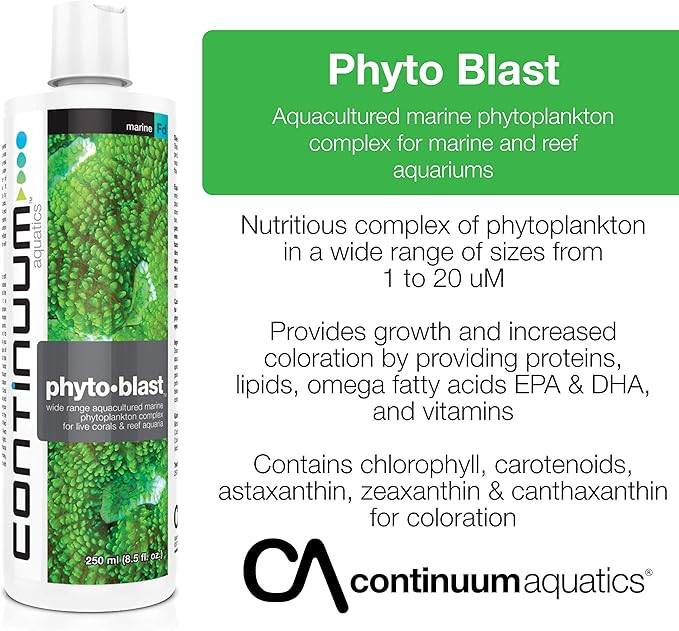 Continuum Aquatics ACO30588 Phyto Blast Phytoplank Comp for Aquarium, 16.9-Ounce