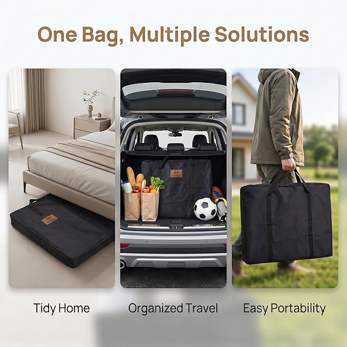 PJYuCien Storage Bag for 24"x30" Metal Foldable Dog Playpen, 600D Oxford Fabric, Waterproof Moisture-Proof, 270° Large Zipper, Travel Carry Case for Camping, Park & Home Storage