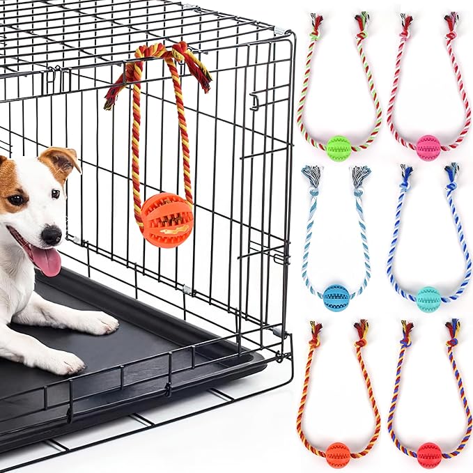 Interactive Dog Toys, Crate Training Aids for Puppies, Reduce Stress Anxiety Peanut Butter Dog Food Treat Dispenser Toys(Orange)
