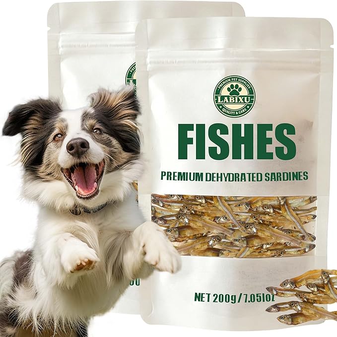 Sardines for Dogs & Sardines for Cats Natural Single Ingredient Dehydrated Sardine Treats, Omega-3 Rich, For Training or Daily Reward, Picky Eaters, or Multi-Pet Households (14.1 Ounce (Pack of 1))