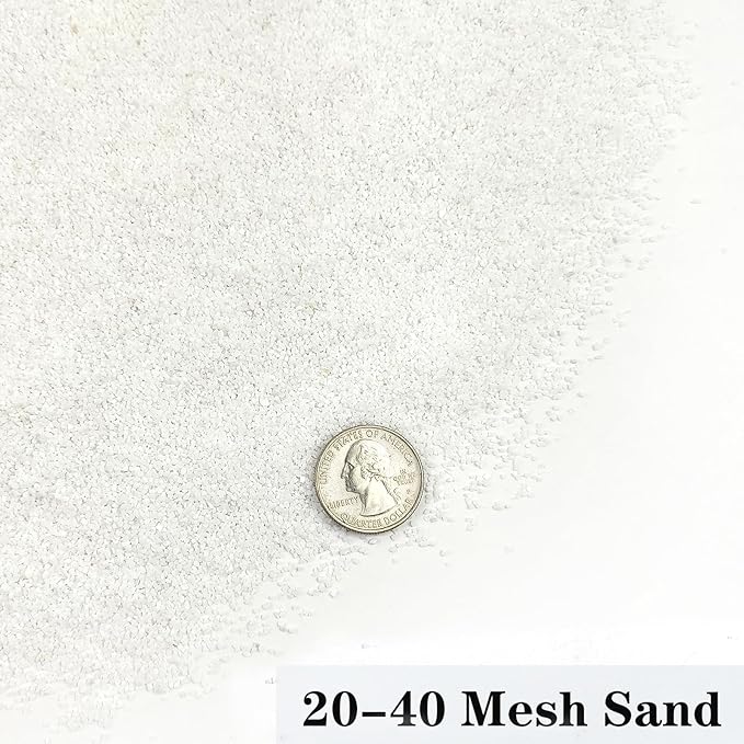 YISZM Aquarium Sand, 20lbs White Fish Tank Sand, Aquarium Gravel Substrate for Aquascaping, Vivariums, Terrariums, Plants and Crafts