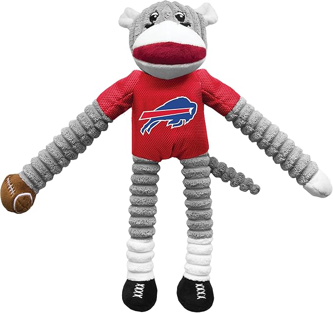 Littlearth NFL Philadelphia Eagles Sock Monkey Pet Toy, Team Color, One Size