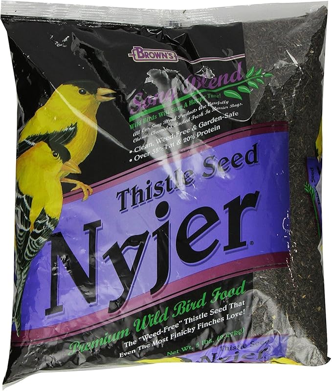 F.M. Brown's Song Blend Nyjer Thistle Seed for Pets, 5-Pound