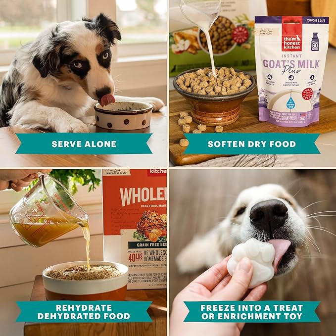 The Honest Kitchen Human Grade Daily Boosts Instant Beef Bone Broth with Turmeric for Dogs 3.6 Ounces