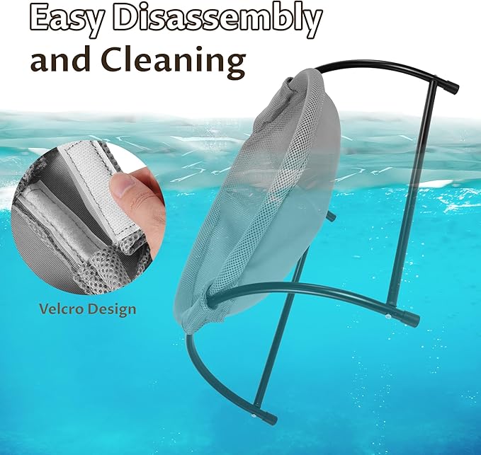 Elevon Elevated Cat Bed, Free-Standing Cat Hammock Bed, Pet Bed with Metal Frame for Indoor Outdoor, Machine Washable & Breathable Easy Assembly, up to 40lbs