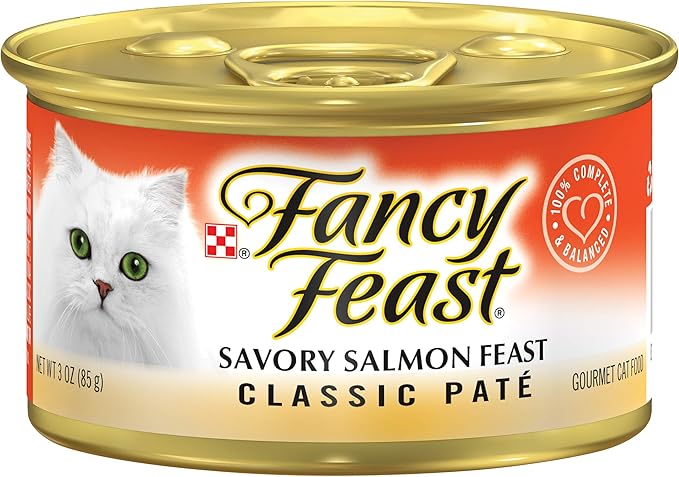 Fancy Feast Gourmet Salmon Feast Cat Food, 3 oz (Pack of 2)