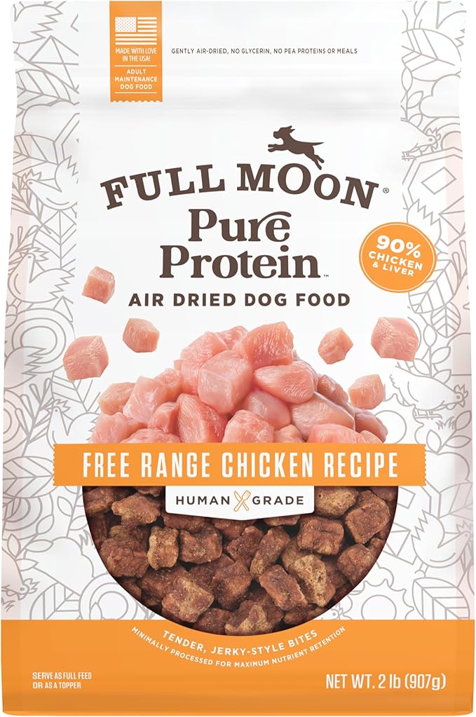 Full Moon Pure Protein Air Dried Dog Food Free Range Chicken Recipe 2lb