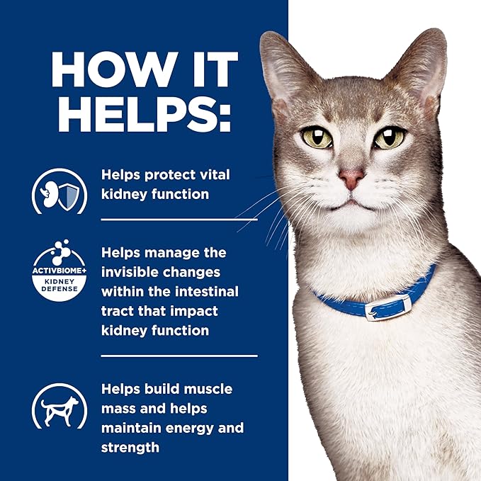 Hill's Prescription Diet k/d Kidney Care + j/d Mobility Care Wet Cat Food, Chicken & Vegetable Stew, 2.9 oz. Cans, 24-Pack