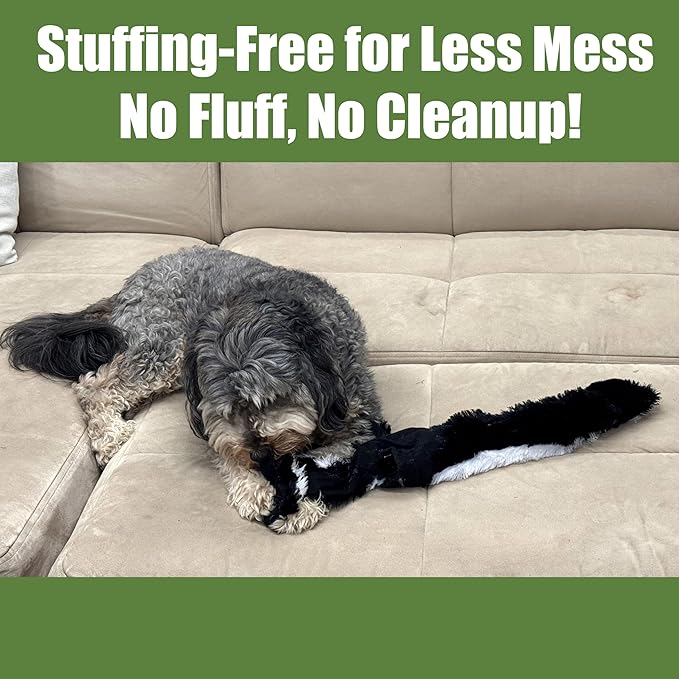 SPOT Skinneeez Jumbo Forest Animal Stuffing-Free Dog Toy, Squeaker in Head & Tail, Durable Tug Toy for Large Puppies & Dogs, Great for Moderate Chewers, 37 inch, Assorted Styles
