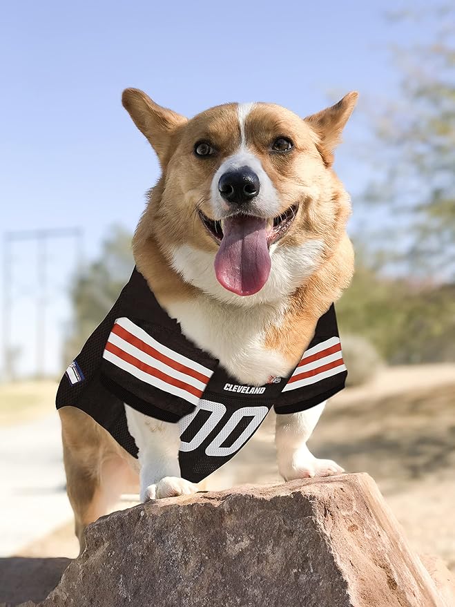NFL CLEVELAND BROWNS DOG Jersey, Large