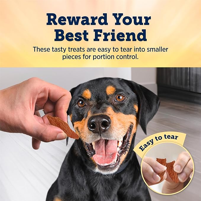 Blue Buffalo True Chews Premium Jerky Cuts Dog Treats, Made in the USA with Natural Ingredients, Chicken, 12-oz Bag, (Pack of 6)