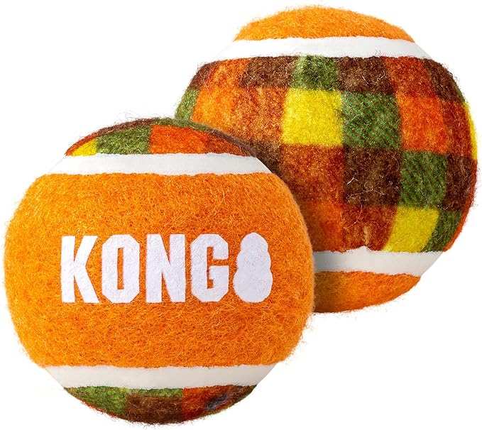 KONG Fun Pack – Fall Dog Toy Gift Set with FetchStix, Sport Balls, Scrunch Knots Fox, Tug & Fetch Toys, Bonus Keychain – Safe Fetch, Tug, and Light Chew for Dogs