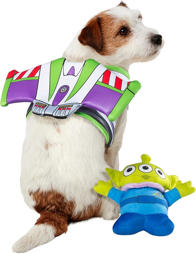 Toy Story: Buzz Lightyear Pet Accessory & Toy Set for For Dogs or Cats by Rubies, S/M