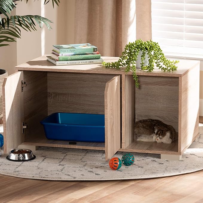 Baxton Studio Pet Bed, Light Brown