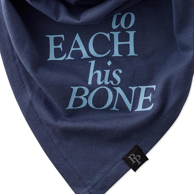 Pet Passion Bandit - THE PET Bandana 100% Organic Cotton Pet Bandanas Clothes for Small, Medium, Large Dogs, 3-Pack Blue Preppy Plaid, X-Small/Small