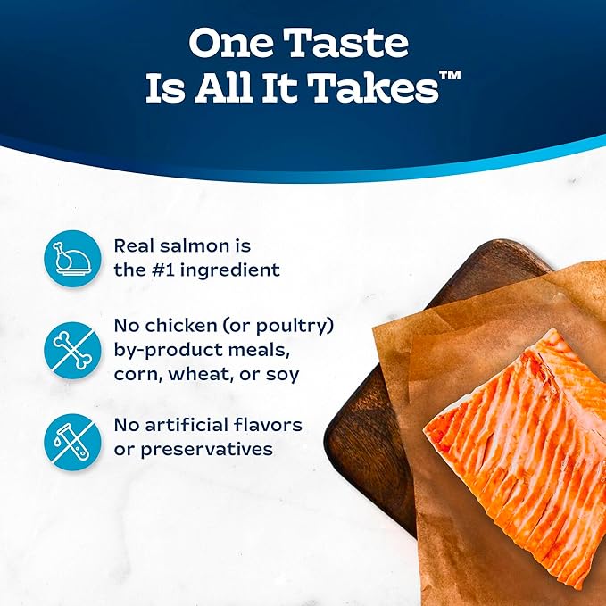 Blue Buffalo Tastefuls Irresistible Gravy Experience Adult Indoor Cat Dry Food, Salmon & Brown Rice Recipe, 7-lb. Bag