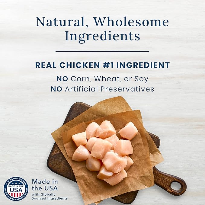 Blue Buffalo True Chews Premium Grillers Dog Treats, Made in the USA with Natural Ingredients, Chicken, 12-oz Bag (Pack of 6)
