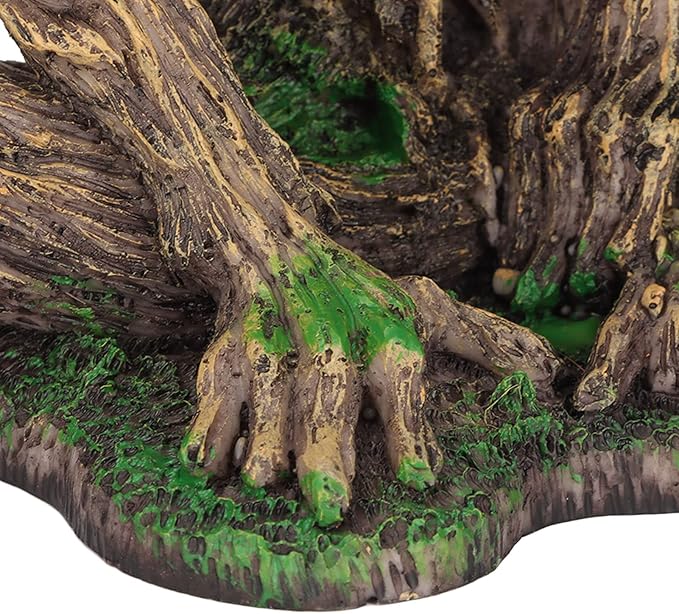 Aquarium Tree Trunk Decoration, Fish Tank Tree Statue Ornaments, Resin Simulation Tree with Lifelike Appearance, Safe Hiding Place for Aquatic Pets, Durable Aquarium Decor for Most
