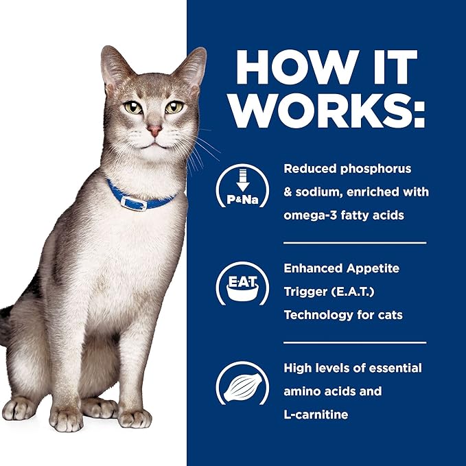 Hill's Prescription Diet k/d Kidney Care Wet Cat Food, Tuna, 5.5 oz. Cans, 24-Pack