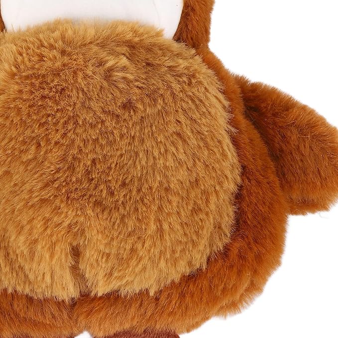 Dog Plush Toy Removable Washable Soft Interactive Dog Plush Toy Cover for Pet Supplies, Suitable for Dogs Cats, Plush Material (Brown)