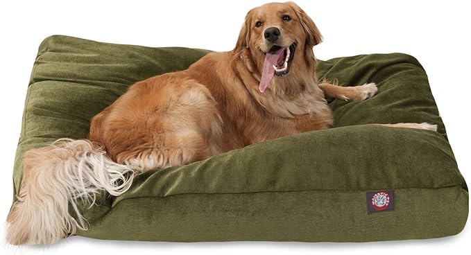 Majestic Pet Villa Rectangle Dog Bed Washable – Non Slip Comfy Pet Bed – Crate Bed with Removable Washable Cover – Kennel Bed for Sleeping, Polyester Fiber, Large, Marine
