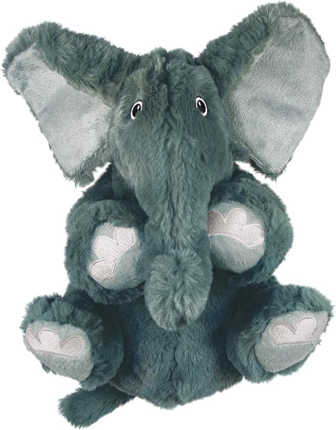 KONG - Comfort Kiddos Elephant - Fun Plush Dog Toy with Removable Squeaker - For Large Dogs