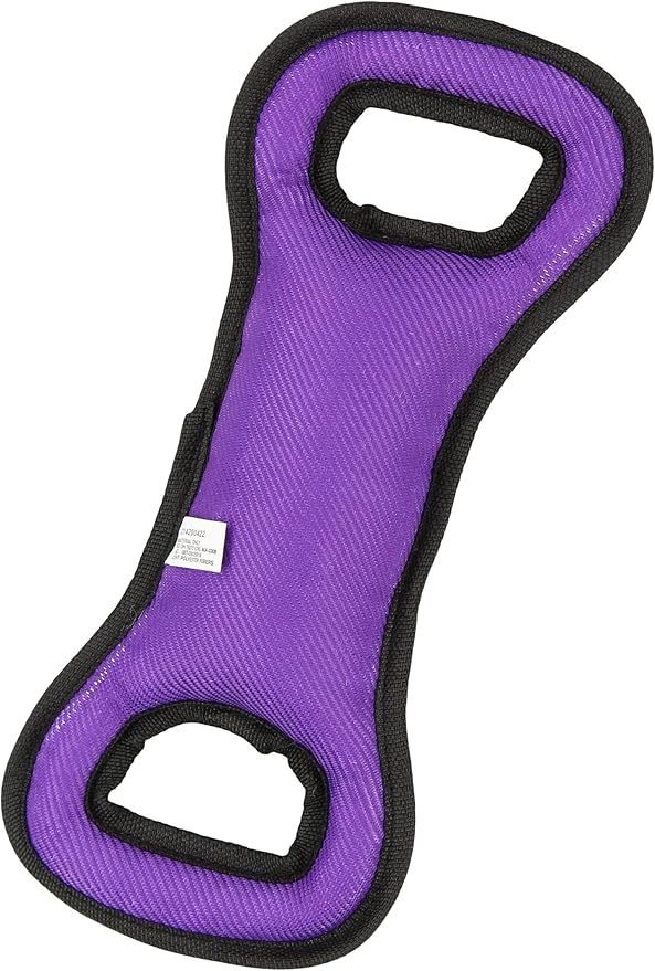 Zubaz NFL Team Logos and Colors Tug Dental Toy with Squeaker for Dogs & Cats, Minnesota Vikings
