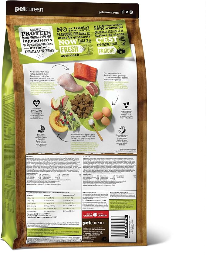 Now Fresh Small Breed Adult Dry Dog Food, Turkey, Salmon & Duck Recipe, Grain-Free, Chicken-Free, 12 lbs