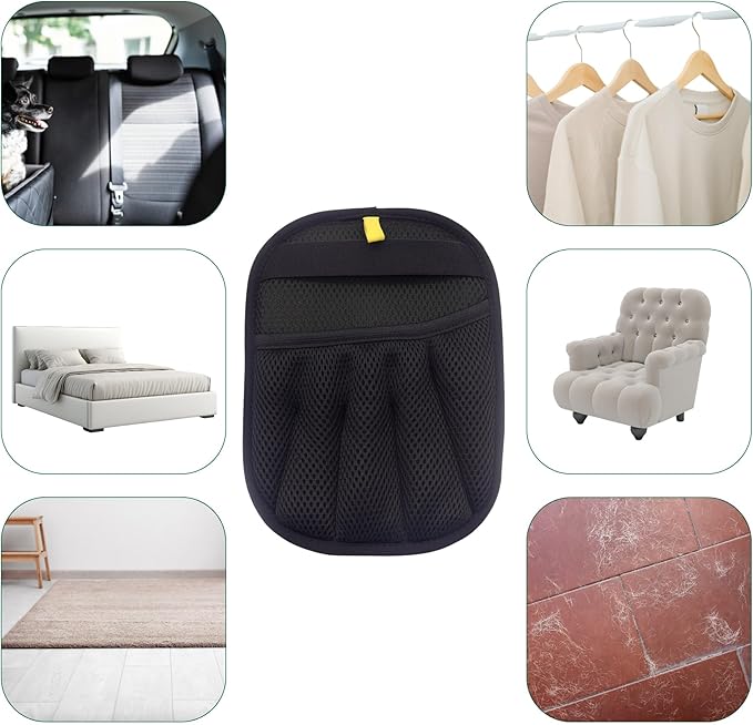 Pet Hair Remover Glove for Dogs and Cats, Reusable Grooming Mitt, Deshedding Hair Removal Brush for Furniture, Carpet, Couch and Car Seat Cleaning, Gentle Soft Pet Grooming Tool