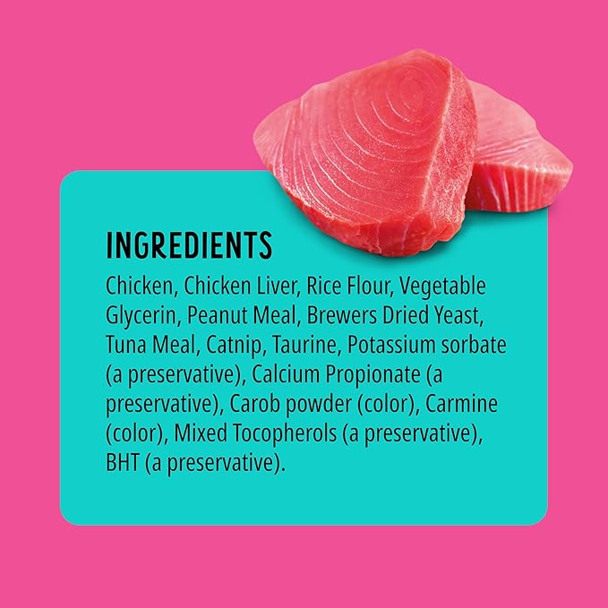Bonkers Nibble Sticks Tuna Flavour Soft & Meaty Tender Treats for Cats, 5 Sticks (Pack of 20)