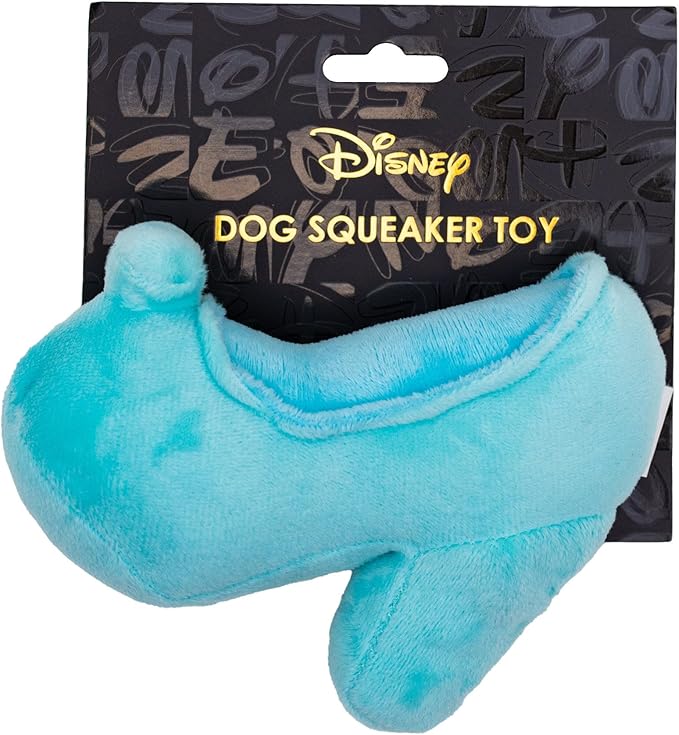 Buckle-Down Disney Dog Toy, Cinderella Slipper Replica Light Blue Pet Toy, Plush