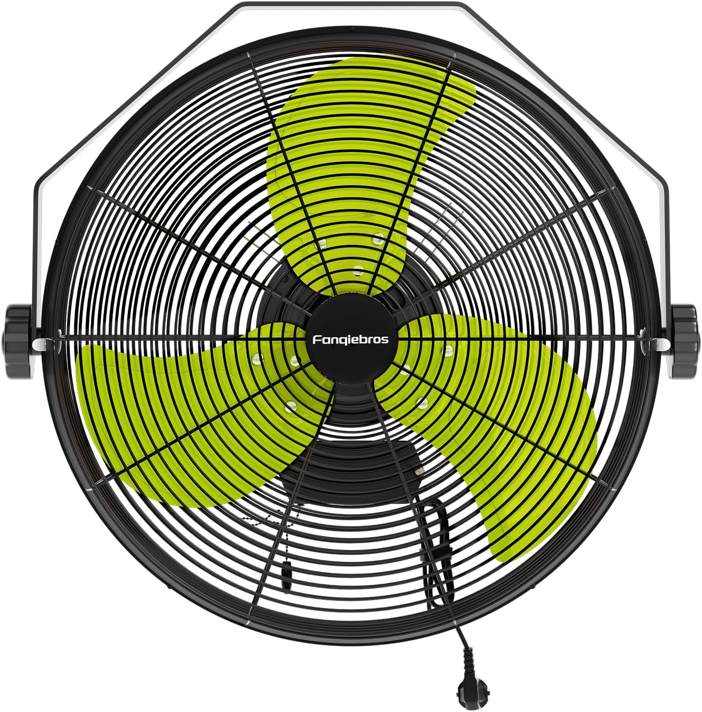 4580 CFM 18 inch High Velocity Wall Mounted Fan, 3-Speed Metal Fan with Sealed Motor, 360 Degree Tliting Heavy Duty Wall Fan for Patio, Barn, Garage, and Gazebo - UL listed