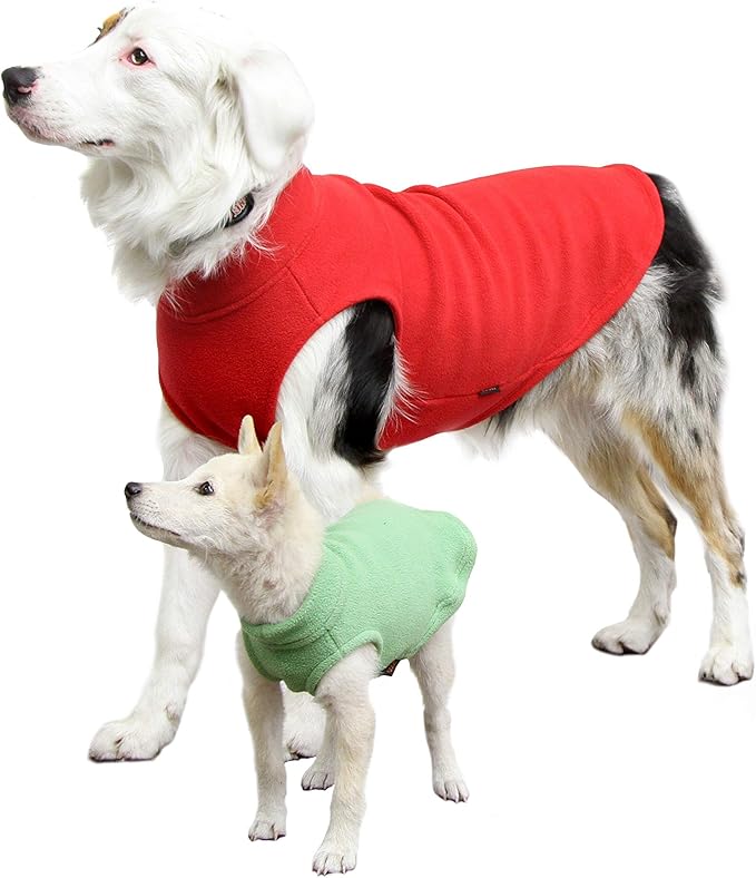 Gooby - Stretch Fleece Vest, Pullover Fleece Vest Jacket Sweater for Dogs, Burgundy, Small Length (8.5")