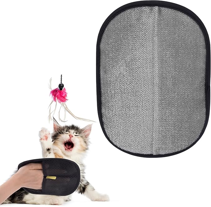Pet Hair Removal Gloves for Cats and Dogs, Pet Hair Electrostatic Magic Brush Gloves, Efficient Pet Grooming Hair Remover Tools for Carpet, Couch, Laundry, Car Seat (1pcs, Black)