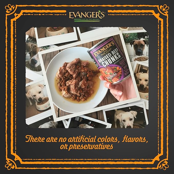 Evanger's Heritage Classics Roasted Chicken Drummets Dinner for Dogs – 12 Count, 12 oz Each – Hand-Packed Whole Chicken Drummets with Carrots & Peas – Grain & Gluten Free Wet Dog Food