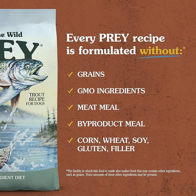 Taste of the Wild Prey Turkey Limited Ingredient Recipe Dry Dog Food 8 lb