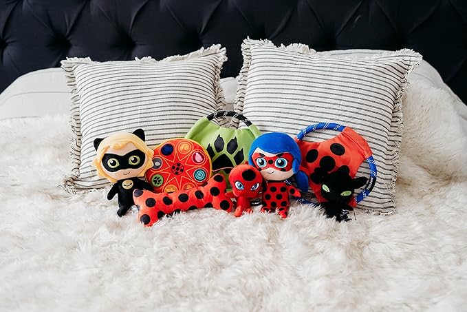 ZippyPaws Miraculous Kwamis Plush Toy Duo for Dogs, Stuffed Chew Toy with Squeaker, 2-Pack