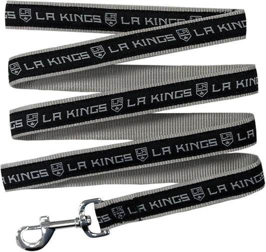 Pets First NHL Los Angeles Kings Leash for Dogs & Cats, Large. - Walk Cute & Stylish! The Ultimate Hockey Fan Leash!, 6 ft Long x 1 in Width, KNG-3031-LG